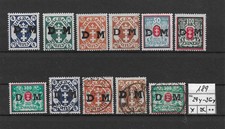 Danzig Dienst Nr.  29y - 35y  gestempelt, ungebraucht  (189)