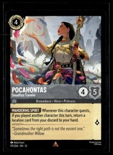 Disney Lorcana Wilds Unknown Pocahontas Steadfast Traveler Non Foil 171/204