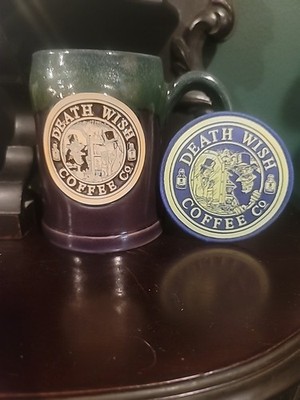 Death Wish Coffee Jekyll Hyde Mug Deneen  2733/4000 Double Sided With Patch