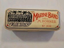 Hohner Marine Band Harmonica C with Case  Paperwork - It Does Show Slight Rust