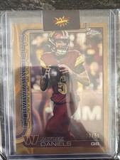 JAYDEN DANIELS 2025 TOPPS CHROME GOLD LAVA REFRACTOR /50 #295 Q5849