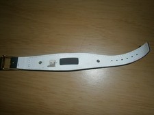 Vintage Brown/white 1 piece strap.25mm &10 mm central.Oldstyle Eire(E26a4i