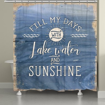 Lake Water and Sunshine Shower Curtain N/A 71'' x 72''