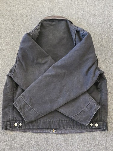 Vintage Carhartt Black Detroit Jacket J01 ? Large ? No Tag - Measurements - Picture 9 of 15