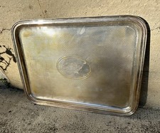 Plat De Service Ancien En Argenterie, Old Silver Service Dish