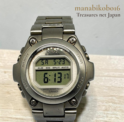 Working Casio Watch MR-G Full Metal Quartz 42mm Wristwatch Used japan
