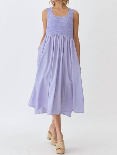 Entro scoop neck dress Periwinkle
