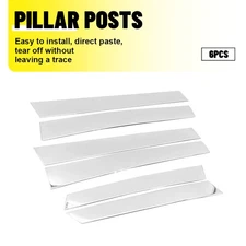 Window Pillar Post Trim Fits 2007 2008 2009 2010 11 Honda CR-V Door Sticker 6Pcs