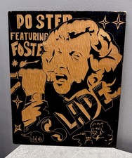 Quadro in legno intagliato da parete epoca spaziale sovietica vintage decoraz...