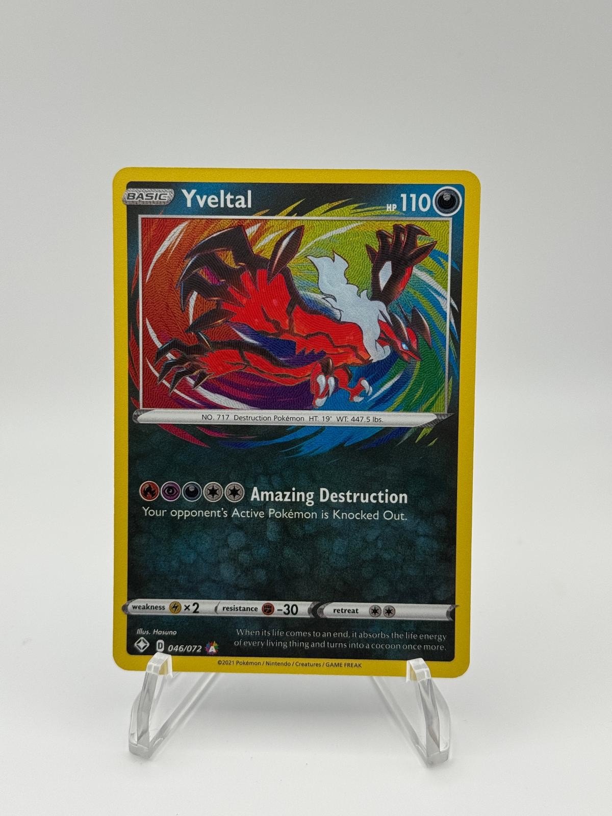 2021 Pokemon Shining Fates Yveltal 046/072