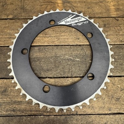 セール中　Sugino RD4&Messenger 46T 130mm BB Sugino Messenger 46T Chainring 130 BCD 5-Bolt Black Alloy 46 Tooth