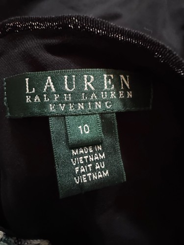 Lauren Ralph Lauren Abend Pailletten Cocktailkleid Größe 10 formeller Abend - Bild 5 von 8