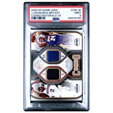 2009-10 SP Game Used - Combo Materials Kobe Bryant Joe Johnson PSA 9 /35 POP 1