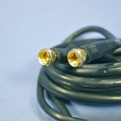 Leviton Black 12' Coaxial Video Cable w/ Gold Plug Ends RG59 C5851-12G-841 - 第 5/6 張圖片