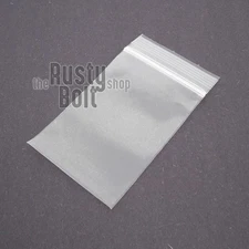 2x3" - Clear Reclosable Zip Seal Bag Plastic 4 Mil Lock Jewelry - 1/10/100 QTY