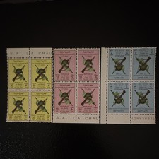 Irak 1964 Militaire 3 10 30 Fils Dénominations Multicolore Timbres Blocs MNH