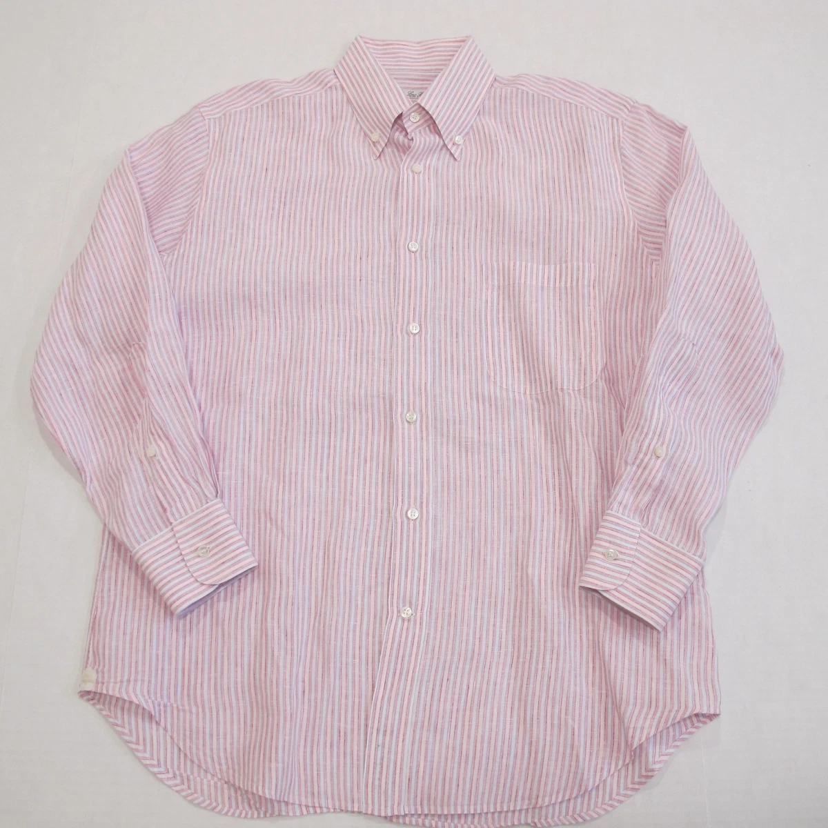 Loro Piana Linen Striped Casual Button-Down Shirts for Men for