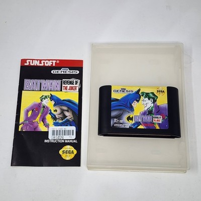 Batman: Revenge Of The Joker (Sega Genesis) Authentic Game & Manual - TESTED