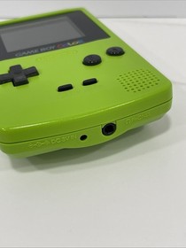 GAME BOY COLOR Nintendo Kiwi Lime Green W/ BOX & Inserts RARE