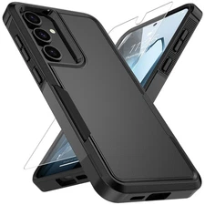 for Samsung Galaxy S24 FE Case with HD Screen Protector, Military-Grade