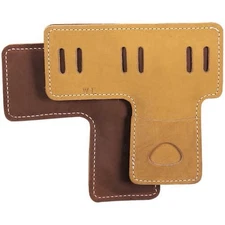 Sunbelt L-Shape Leather Slotted Climber Pads #130 Left & Right Weaver Leather