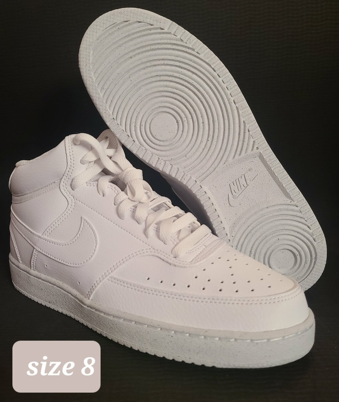 Nike Court Vision Mid NN DN3577-100 Triple White Men's Athle