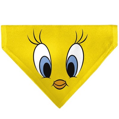 Looney Tunes Tweety Bird Face Close Up Yellow Slip On Collar Bandana (US IMPORT)