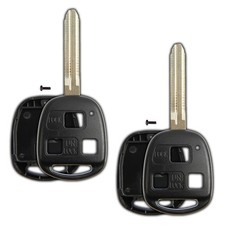 2 Replacement For 1998-2002 Toyota Land Cruiser Remote Car Key Fob Shell Case