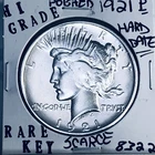 1921 P PEACE SILVER DOLLAR HI GRADE GENUINE U.S. MINT RARE KEY COIN 8322