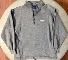 Vintage 90s Polo Sport Ralph Lauren 1/4 Zip Sweatshirt Mens XL Gray Made in USA