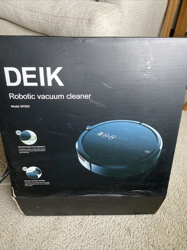 Deik MT820 Robotic Vacuum Cleaner Black, Floor Carpet Compatible - Image 4 of 4