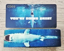 ZOX "YOU'RE DOING GREAT" #569 SHARK THE DEEP GOLDIE MED COLLECTIBLE WRISTBAND
