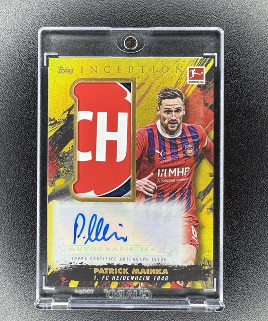 Topps Bundesliga Inception - Club Crest Auto MW Patch Card 1/1 Patrick Mainka