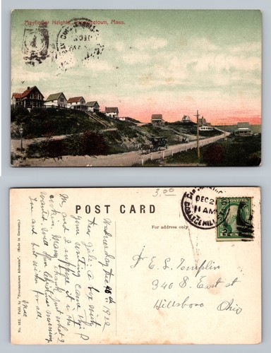 Provincetown, MA-Massachusetts, Mayflower Heights Houses Vintage c1909 Postcard