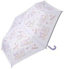 55cm Folding Umbrella with Name Tag for Children, Kuromi Big Ribbon