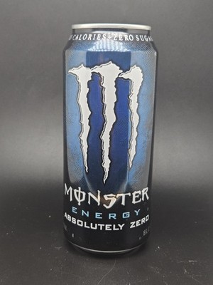 Monster Energy Absolutely Zero 473ml SKU 0216 MCC USA 1x Empty Open Top