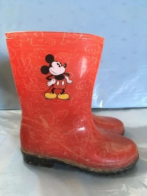 BOTTES CAOUTCHOUC DISNEY MICKEY QUASI NEUVES - POINTURE 27 - Photo 1/2