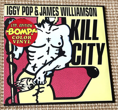 IGGY POP and JAMES WILLIAMSON - Kill City  RED VINYL LTD 10'' LP  SEALED MINT