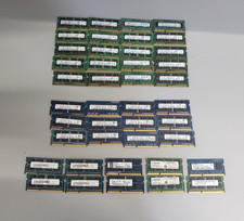 LOT OF 42 4GB PC3-12800S MIXED BRAND LAPTOP RAM SAMSUNG SK MICRON ETC.
