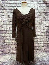 Chaps Brown Scoop Neck Dress Size XL