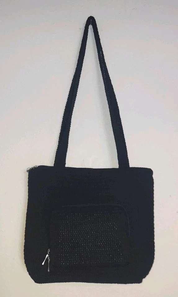 Bolso de hombro negro Cherokee tejido usado en excelente estado Foto 2 de 4