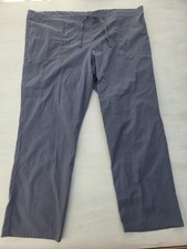 ScrubStar Blue Tie Scrub Pants XL Women s Medical Nurse Work Stretch