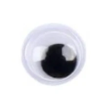 1 Piece 7mm Black Eye for DIY Crafts, used