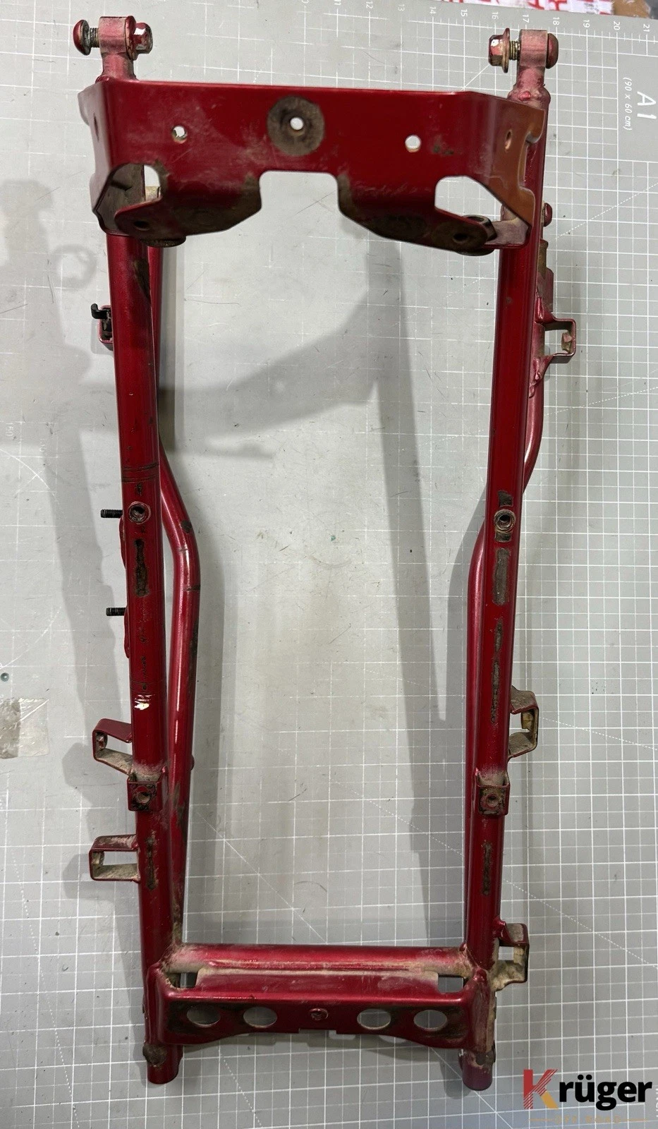OEM Rear Subframe Seat Frame Red Yamaha Raptor 660 660R YFM660R 2001-2005