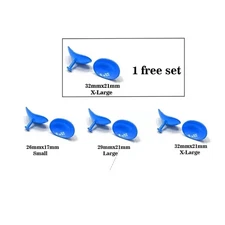 6 Pcs Corneal Eye Shield with Electro Coated S & L & XL Laser Eye Protector