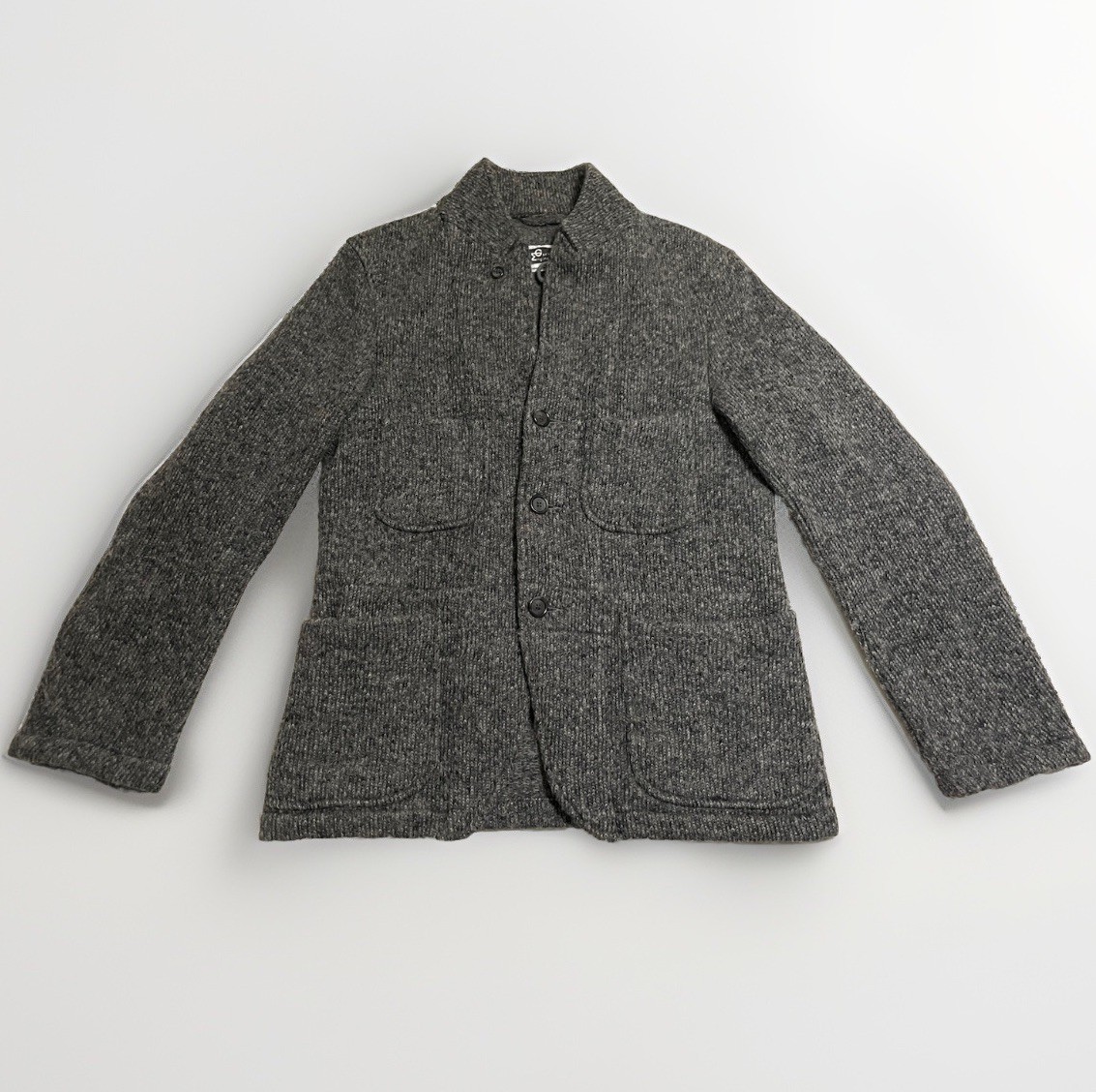 Vtg Engineered Garments Wool Cardigan Chore Jacket Old Tag Rare Made In USA Sz M