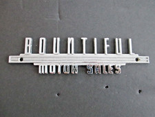 Vintage Bountiful Motor Sales Metal Car Dealer Badge Emblem B74 Vintage Bountiful Motor Sales Metal Car Dealer Badge Emblem B74
