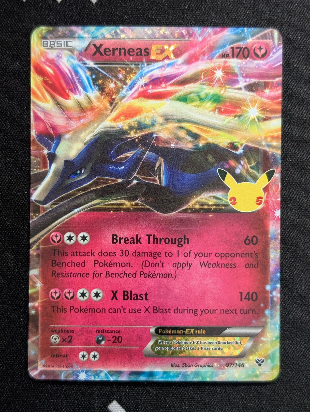 Xerneas EX 97/146 Celebrations: Classic Collection Pokemon NM Holo
