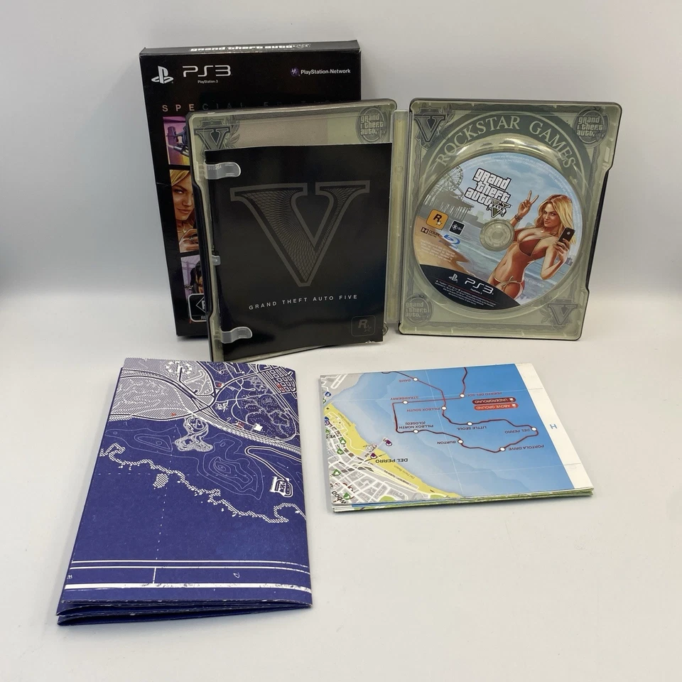 Grand Theft Auto V 5 - Special Edition PS3 Game Playstation 3 With Maps & Manual - image 4 of 4