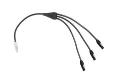 3 ft Power Y Cable 12 AWG 1 PowerCon Grey to 3 - true1 Female Connectors